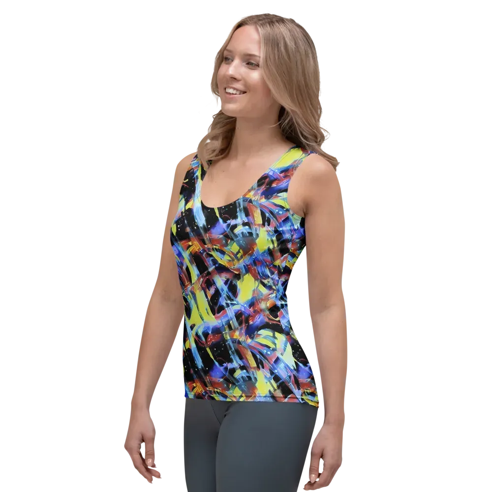 Afterglow Fracture on Women's Tank Top — Left Front