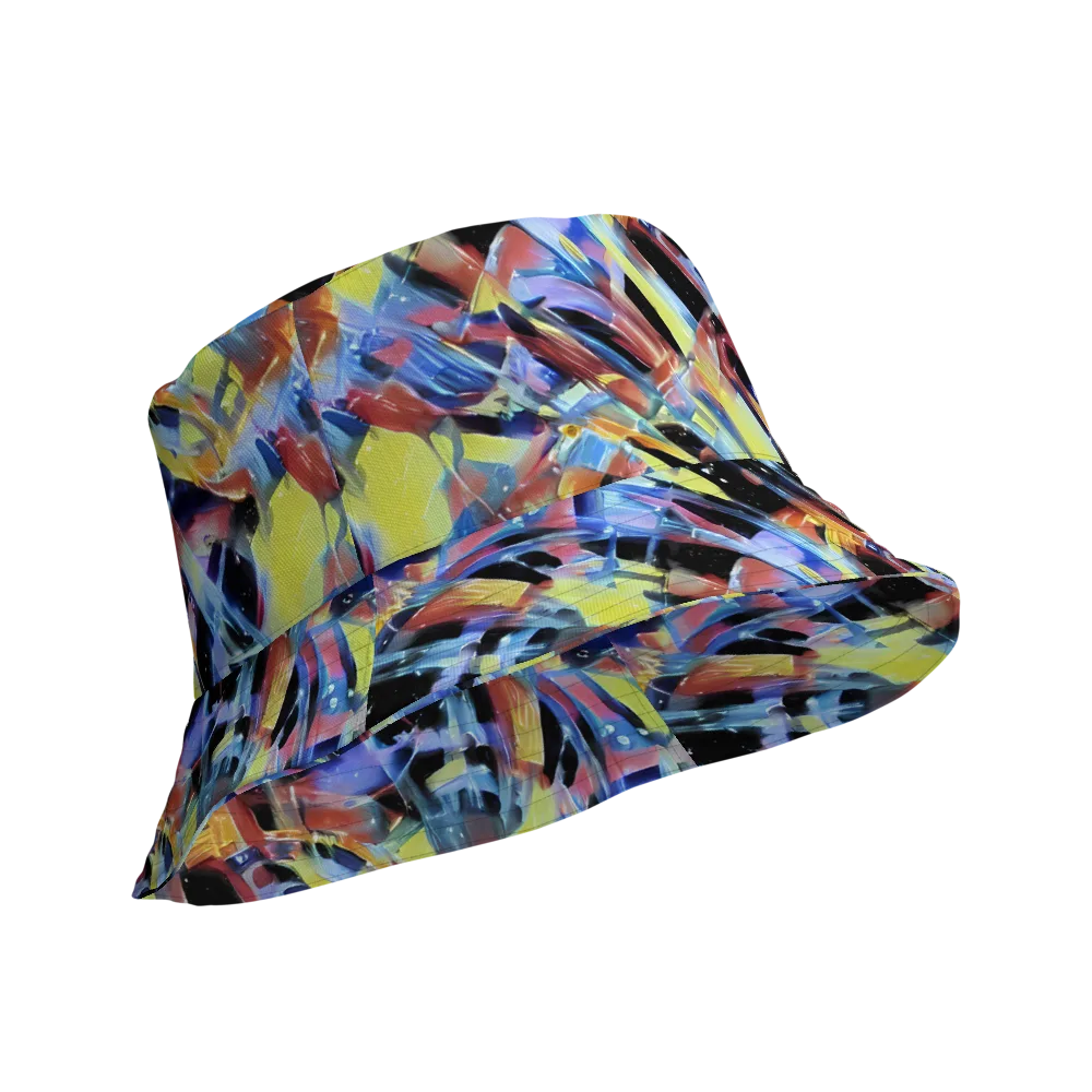 Afterglow Fracture on Reversible Bucket Hat — Product details Outside