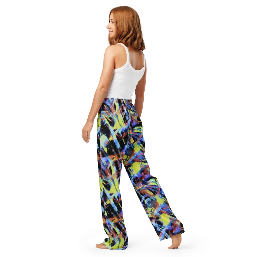 Afterglow Fracture on Women's Pajama Pants — Back