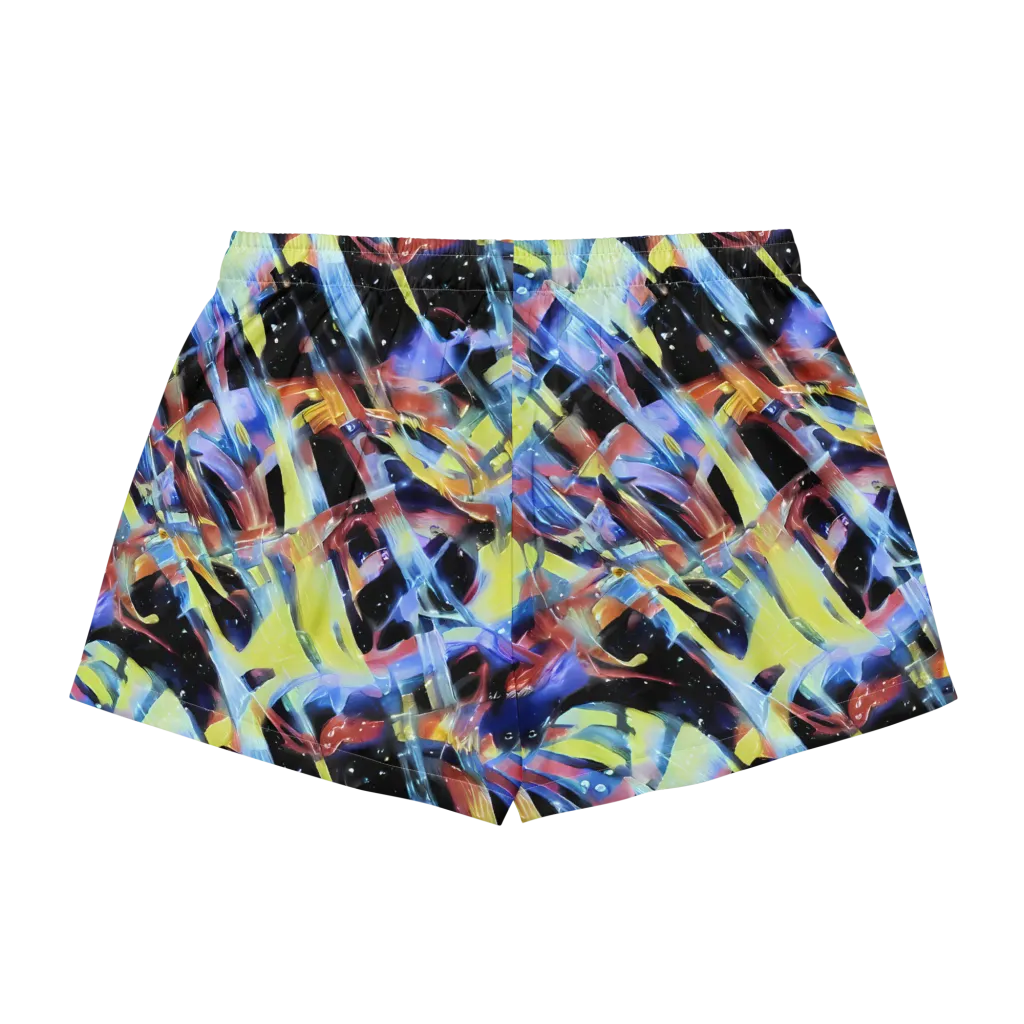 Afterglow Fracture on Women's Pajama Shorts — Back