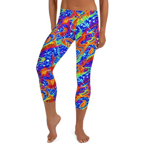 Molten Wave on a Capri Leggings