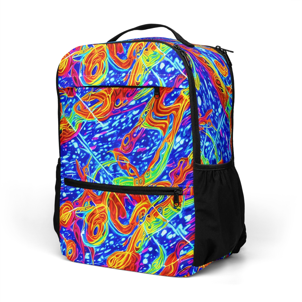 Molten Wave on Utility Backpack — Left Front