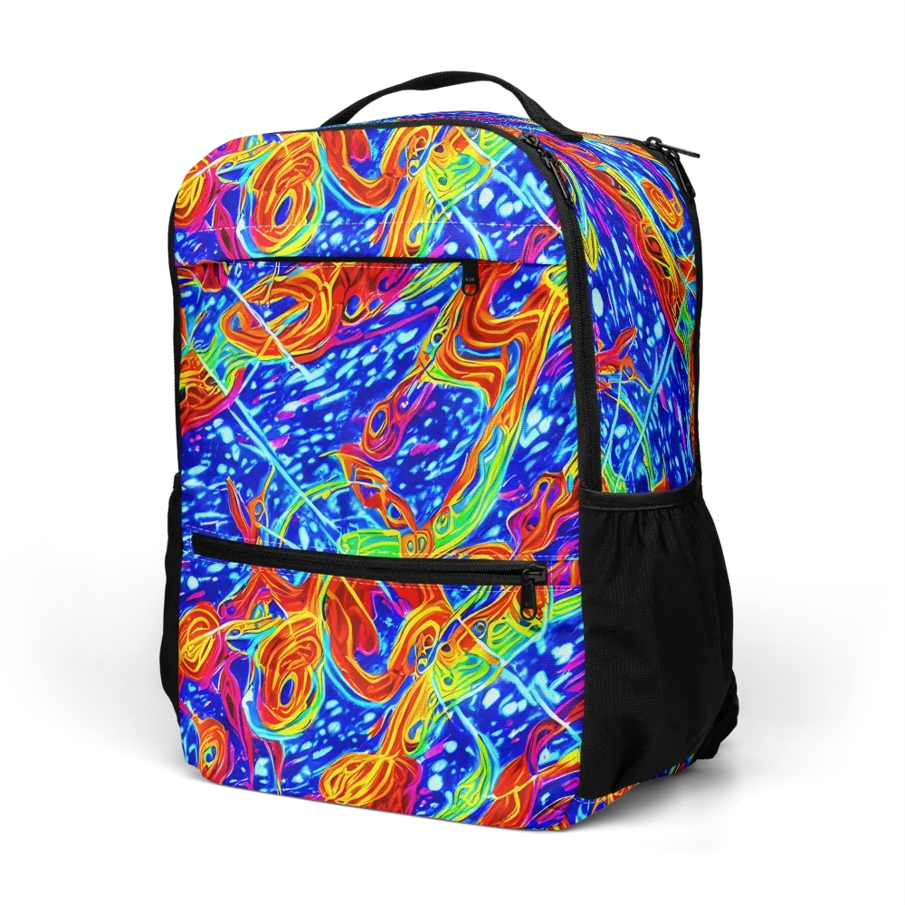 Molten Wave on Utility Backpack — Left Front