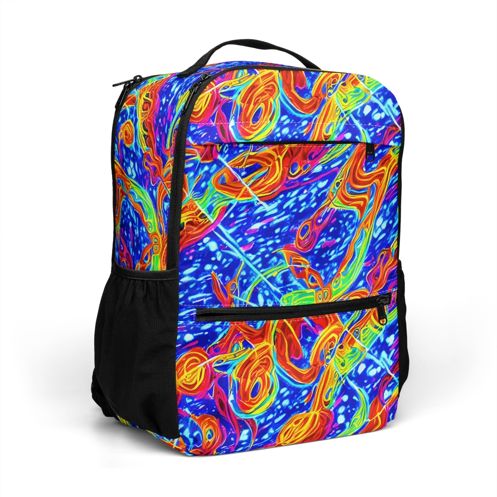 Molten Wave on Utility Backpack — Right Front