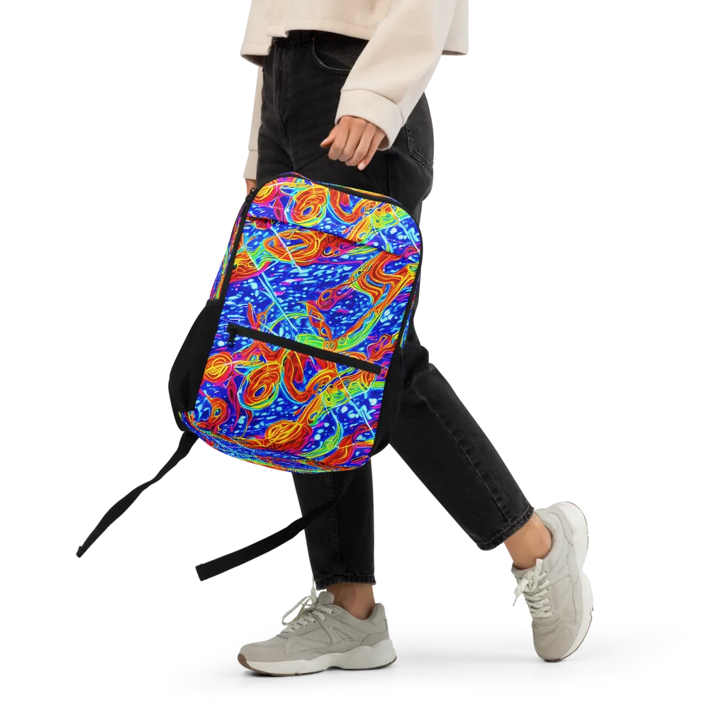 Molten Wave on Utility Backpack — Front