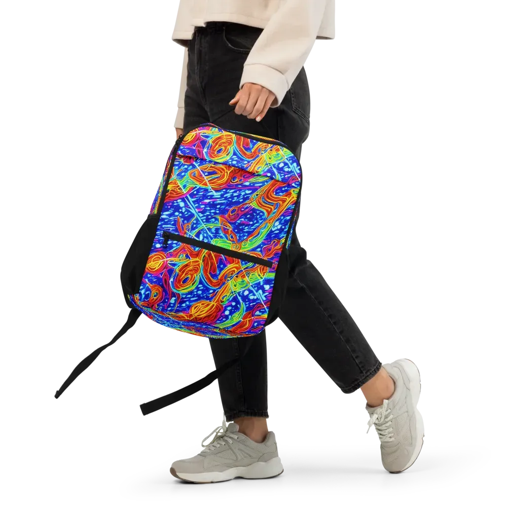 Molten Wave on Utility Backpack — Front