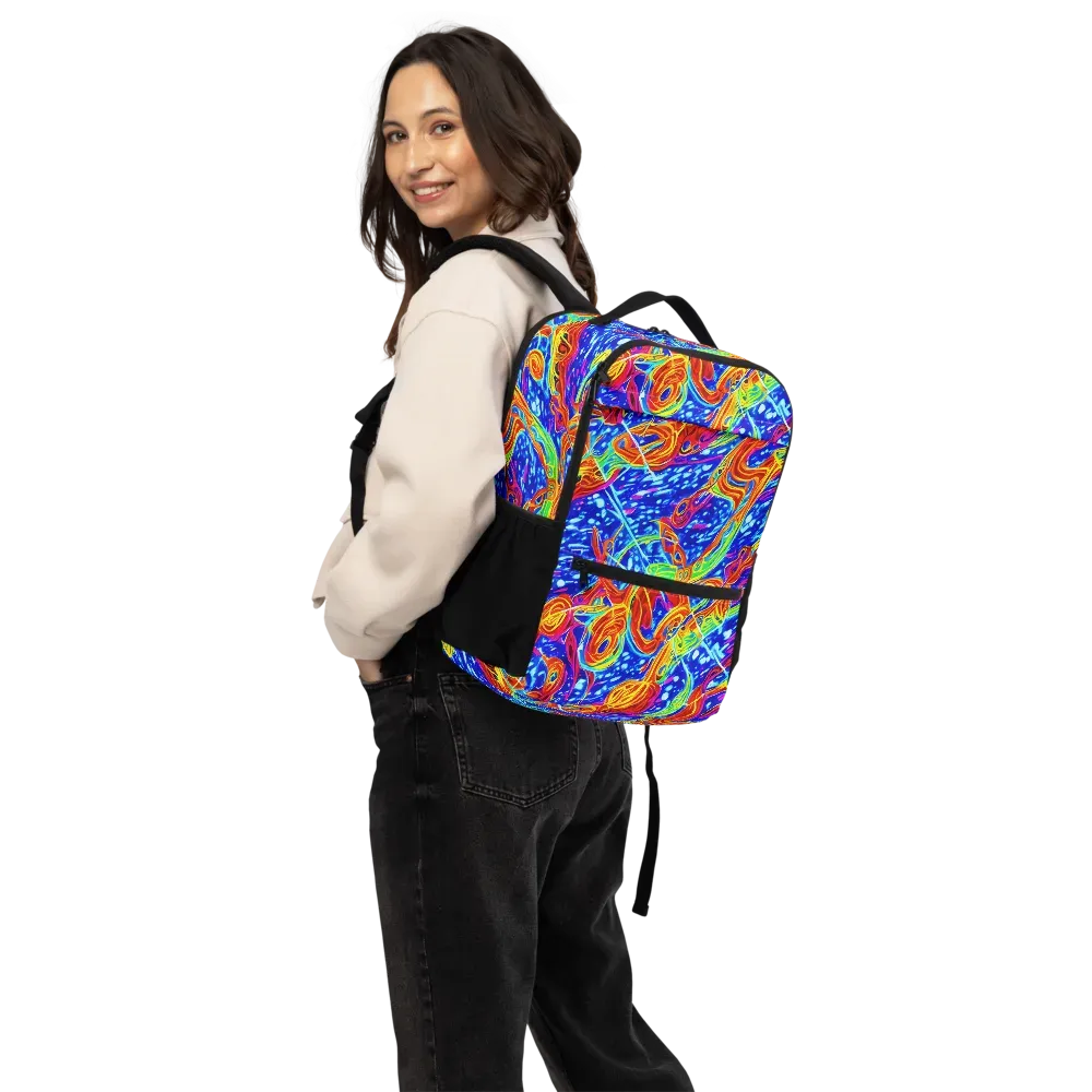 Molten Wave on Utility Backpack — Back