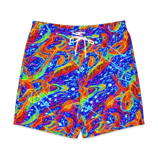 Molten Wave on a Men's Board Shorts