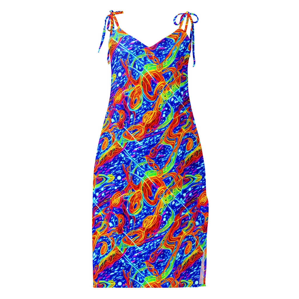 Molten Wave on Slip Dress — Front