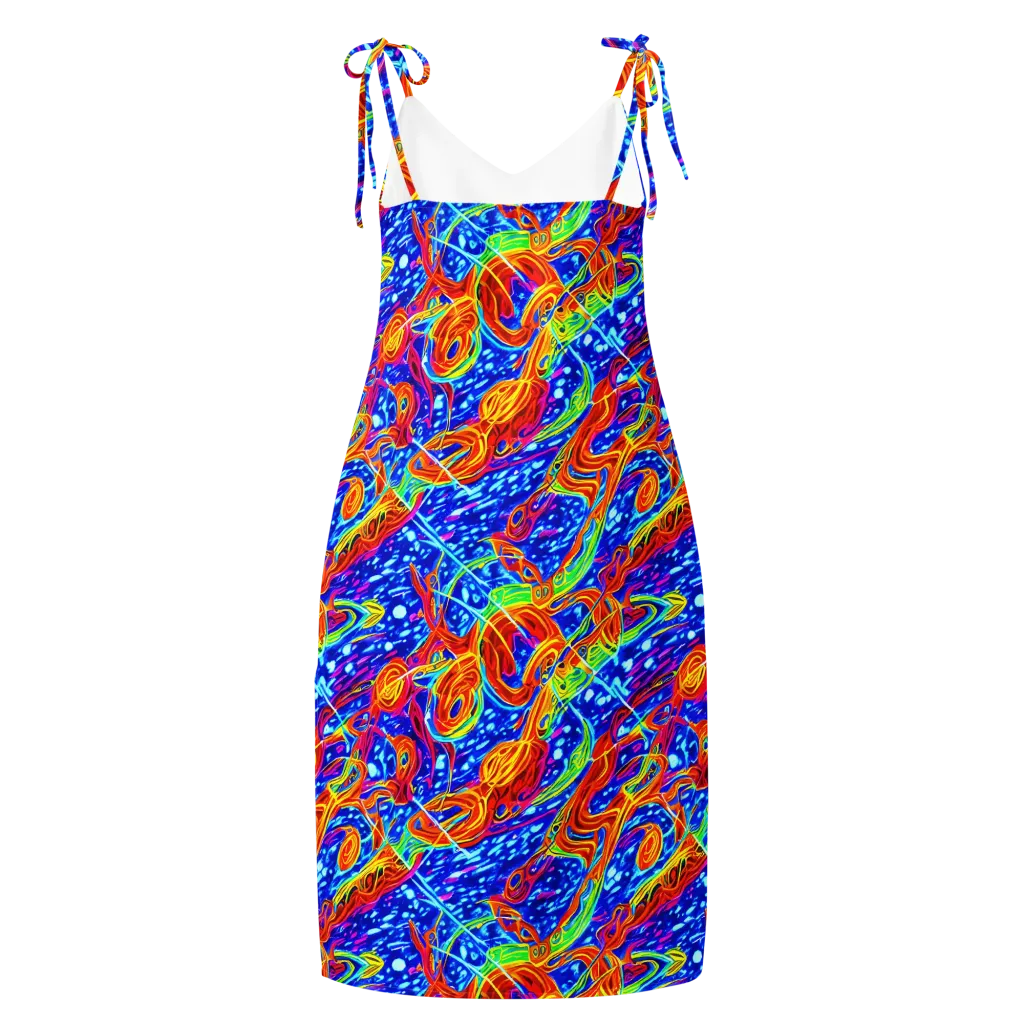Molten Wave on Slip Dress — Back