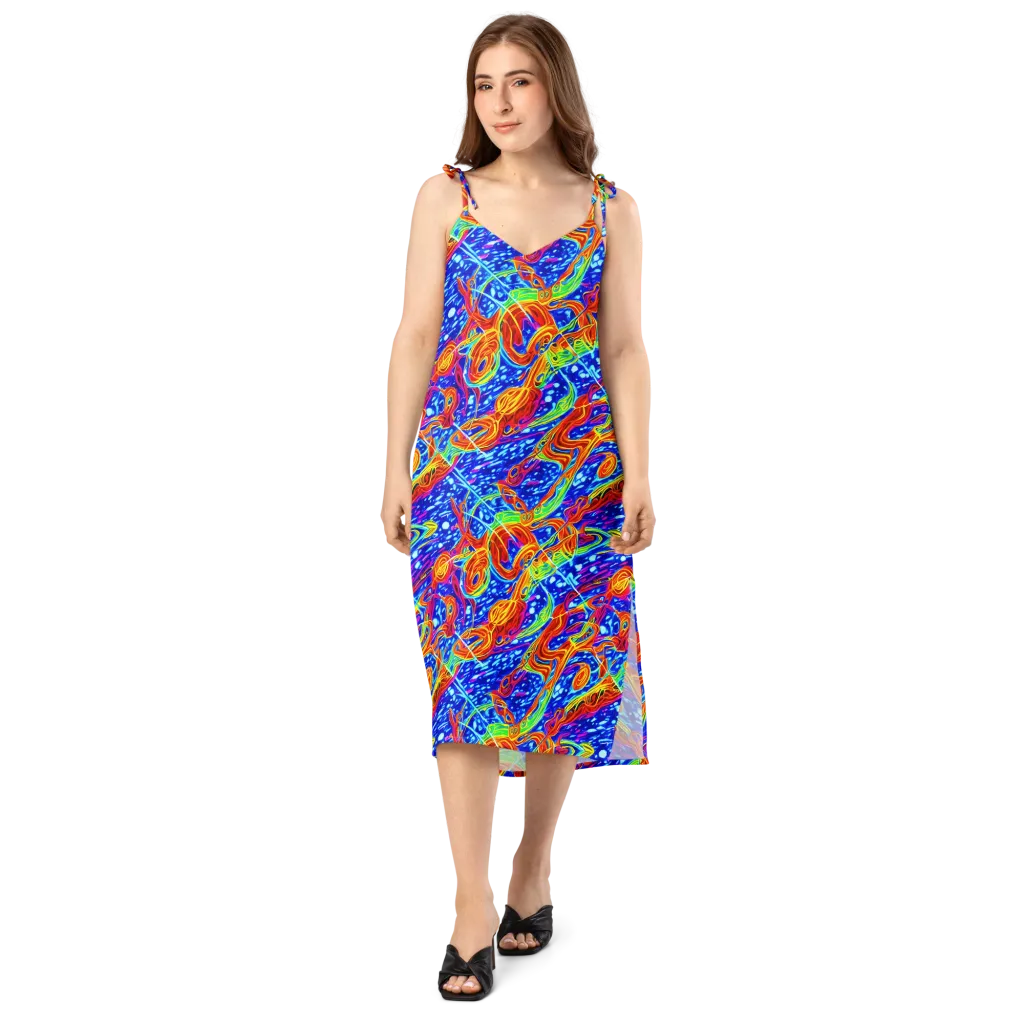 Molten Wave on Slip Dress — Front