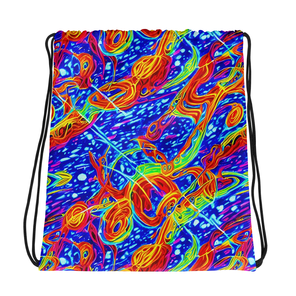 Molten Wave on Drawstring Bag — Photo