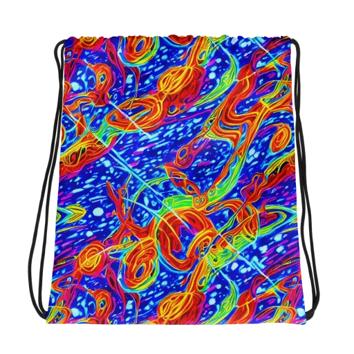 Molten Wave on a Drawstring Bag