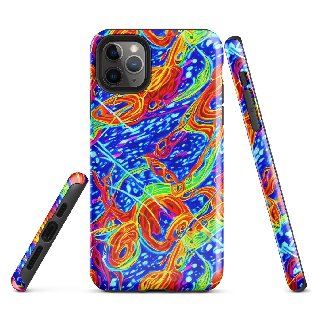Molten Wave on Tough Case for iPhone® — Front