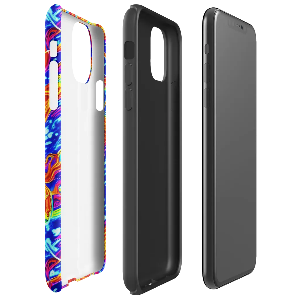 Molten Wave on Tough Case for iPhone® — Right