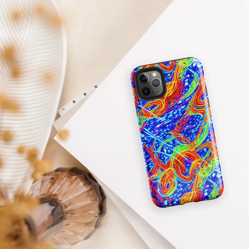 Molten Wave on Tough Case for iPhone® — Front