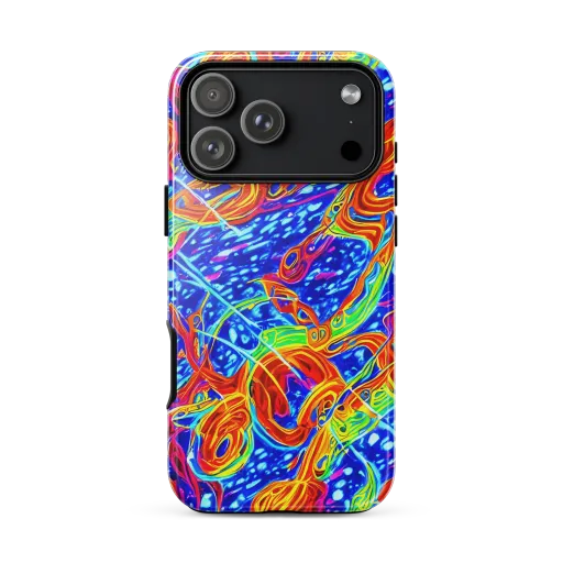 Molten Wave on a Tough Case for iPhone®