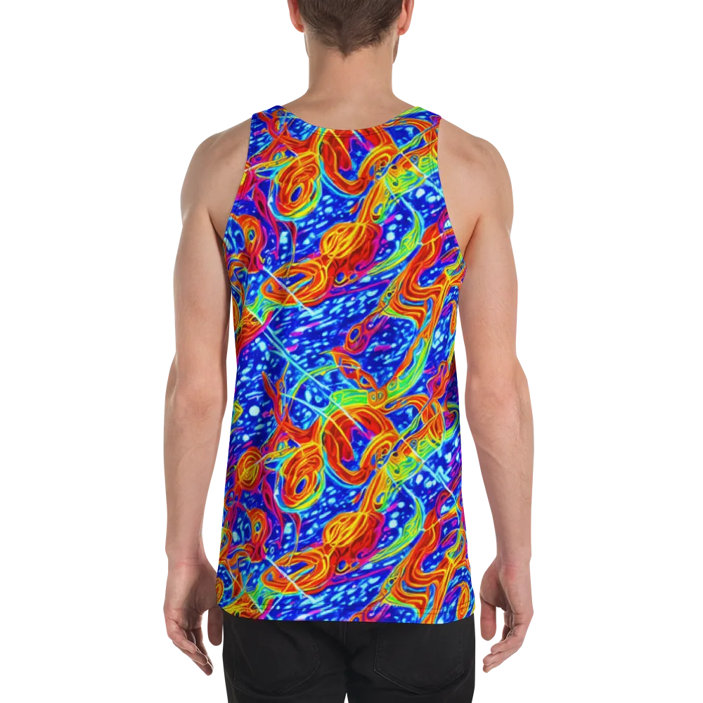 Molten Wave on Men's Tank Top — Back