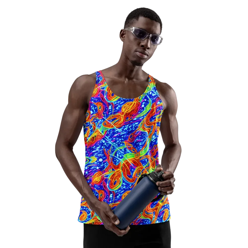 Molten Wave on Men's Tank Top — Front