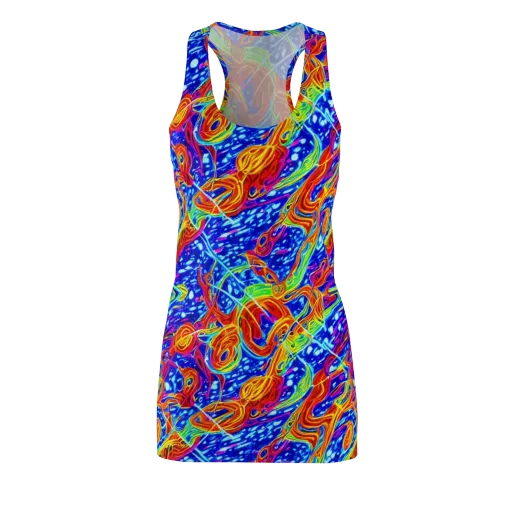 Molten Wave on a Racerback Dress