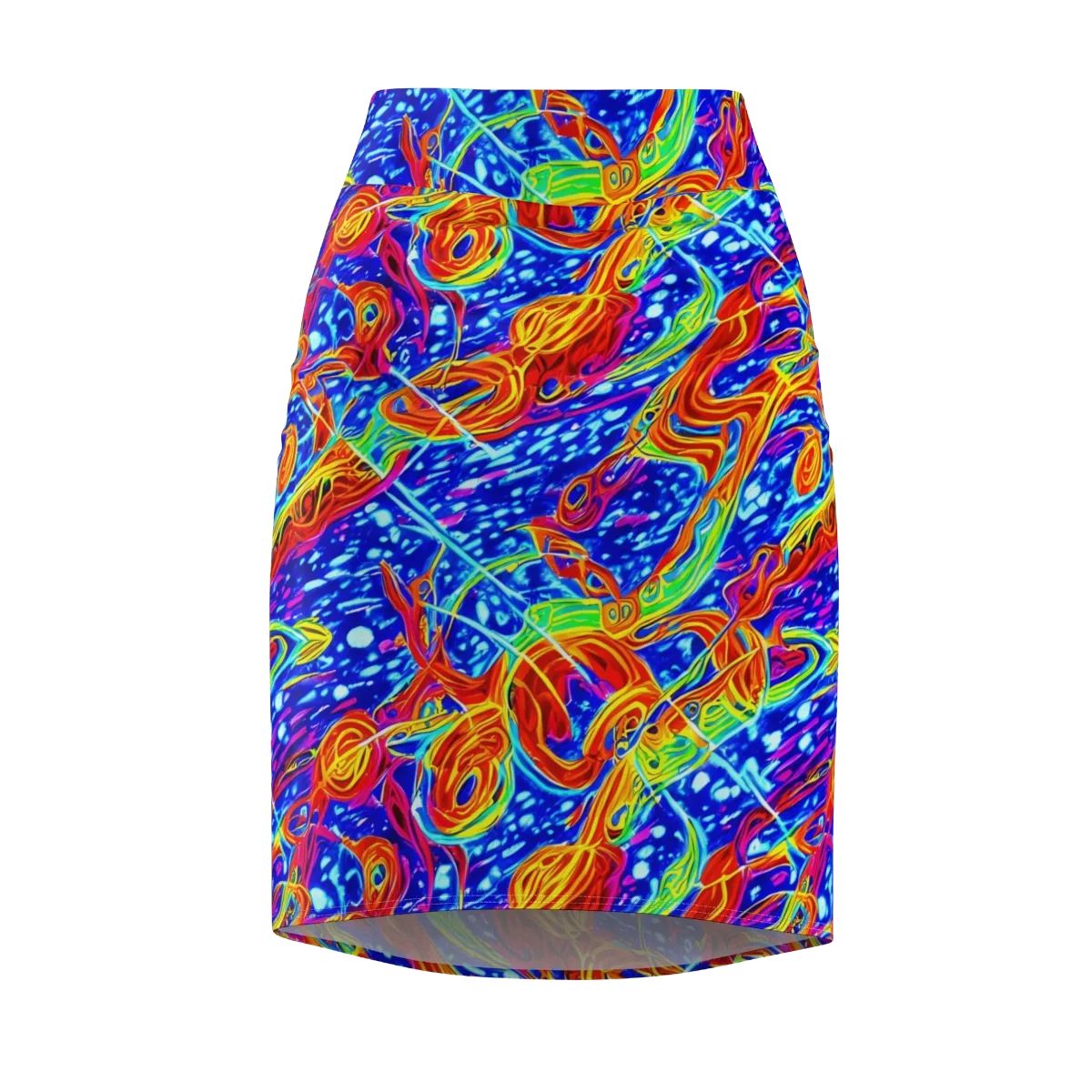 Molten Wave on Pencil Skirt — Front
