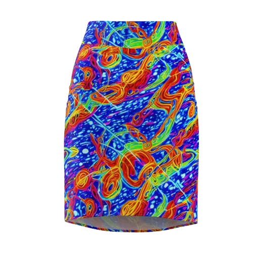 Molten Wave on a Pencil Skirt