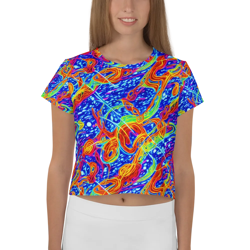 Molten Wave on Crop Tee — Front