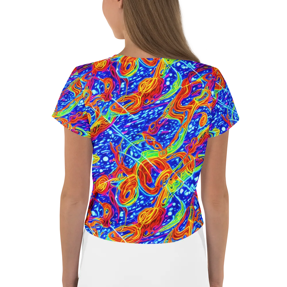 Molten Wave on Crop Tee — Back