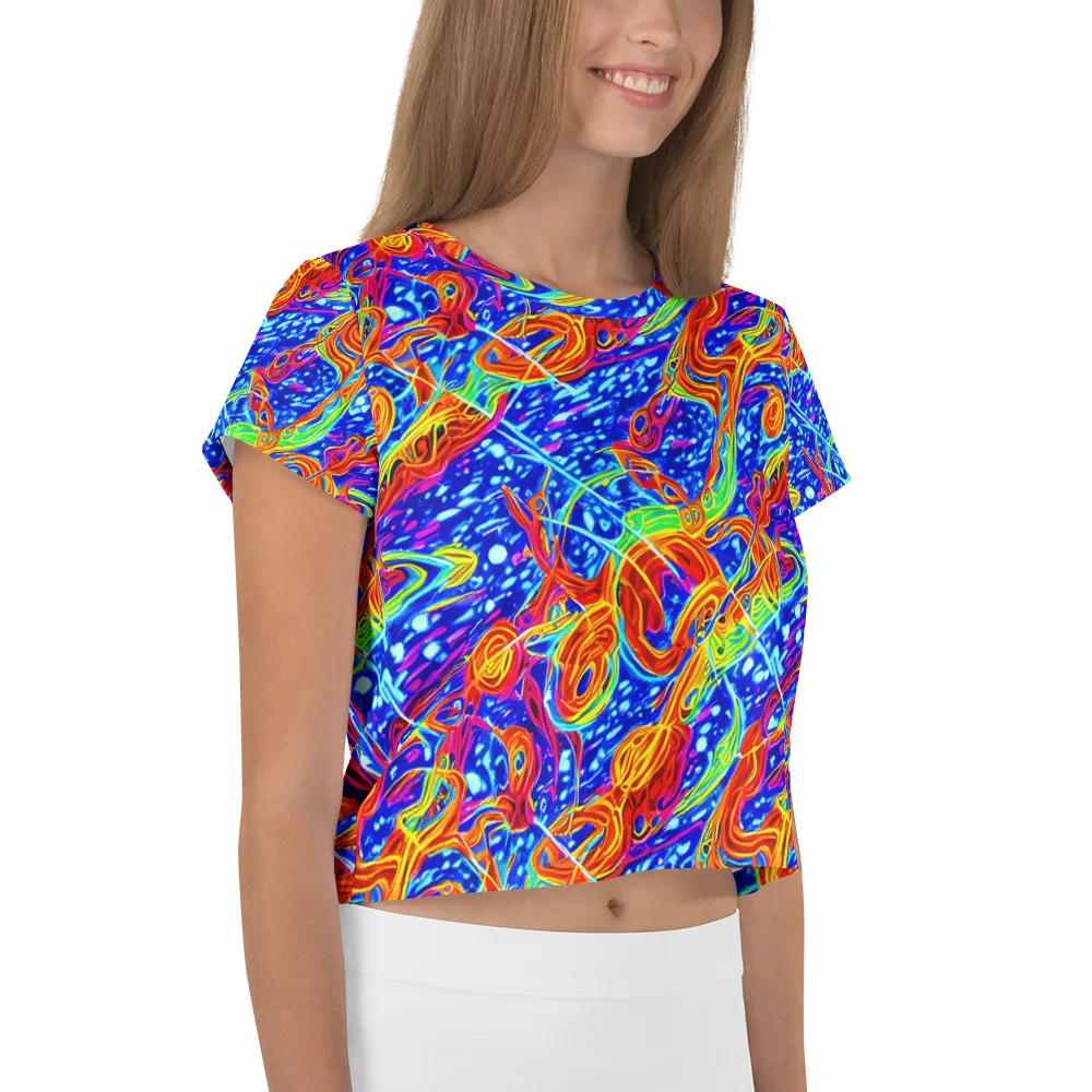 Molten Wave on Crop Tee — Right
