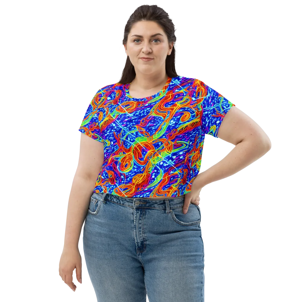 Molten Wave on Crop Tee — Front