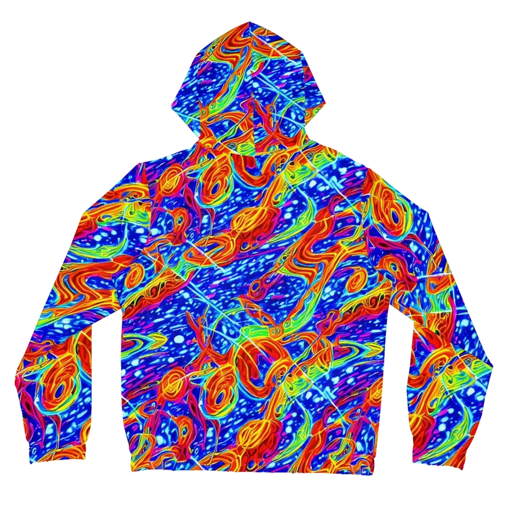 Molten Wave on Women's Full-Zip Hoodie — Back