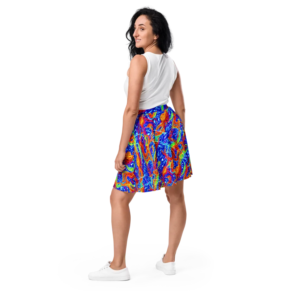 Molten Wave on Skater Skirt — Back