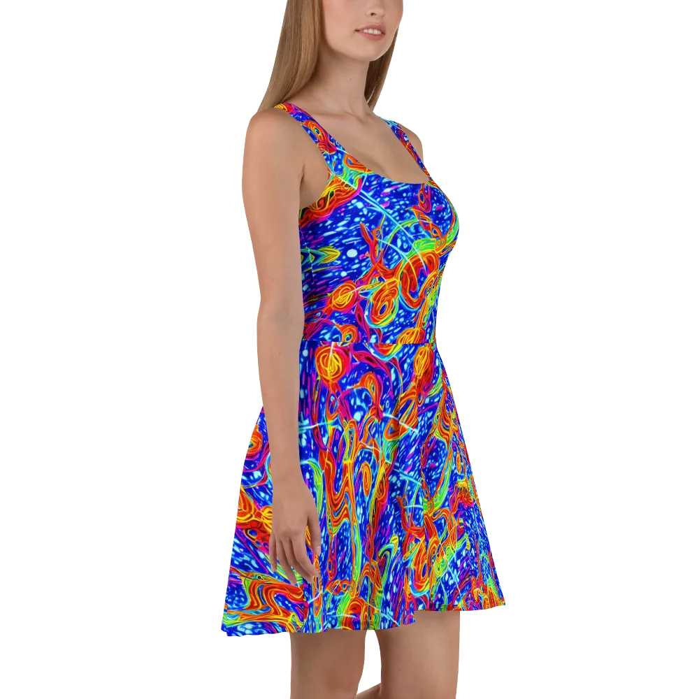 Molten Wave on Skater Dress — Right