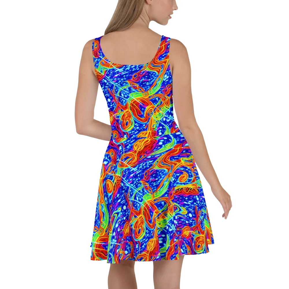 Molten Wave on Skater Dress — Back