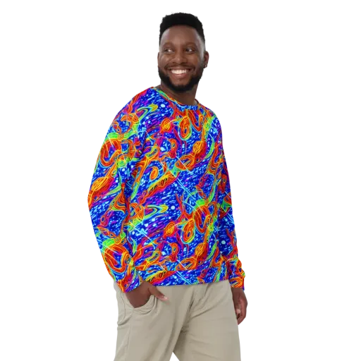 Molten Wave on a Sweatshirt