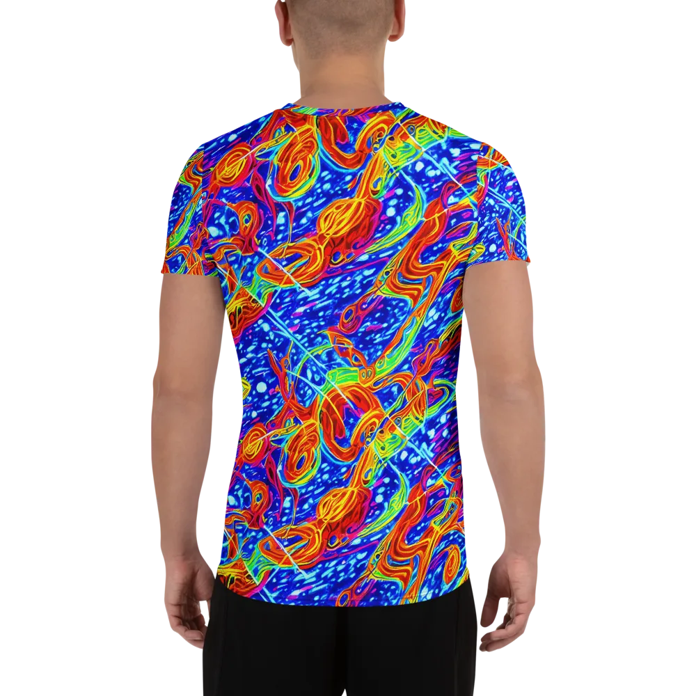 Molten Wave on Men's Athletic T-Shirt — Back