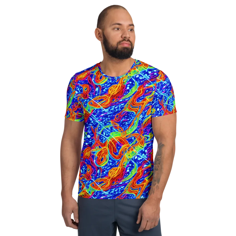 Molten Wave on Men's Athletic T-Shirt — Front