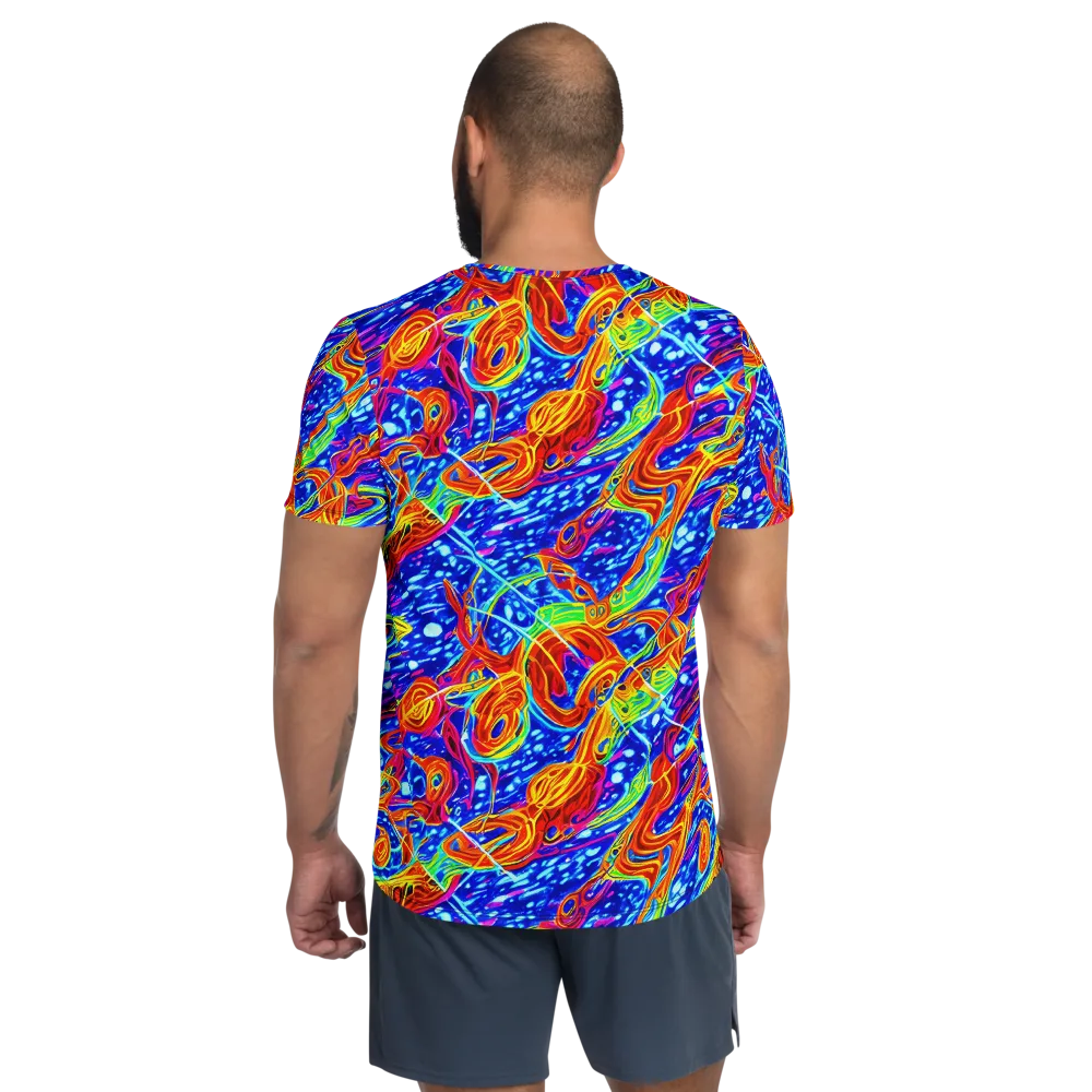 Molten Wave on Men's Athletic T-Shirt — Back