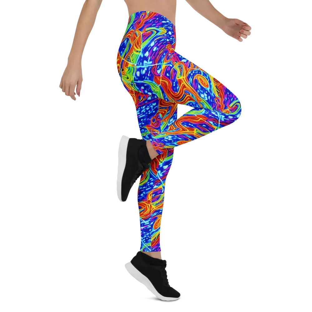 Molten Wave on Leggings — Right