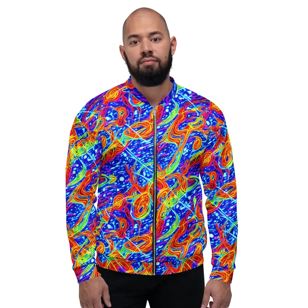 Molten Wave on Bomber Jacket — Front