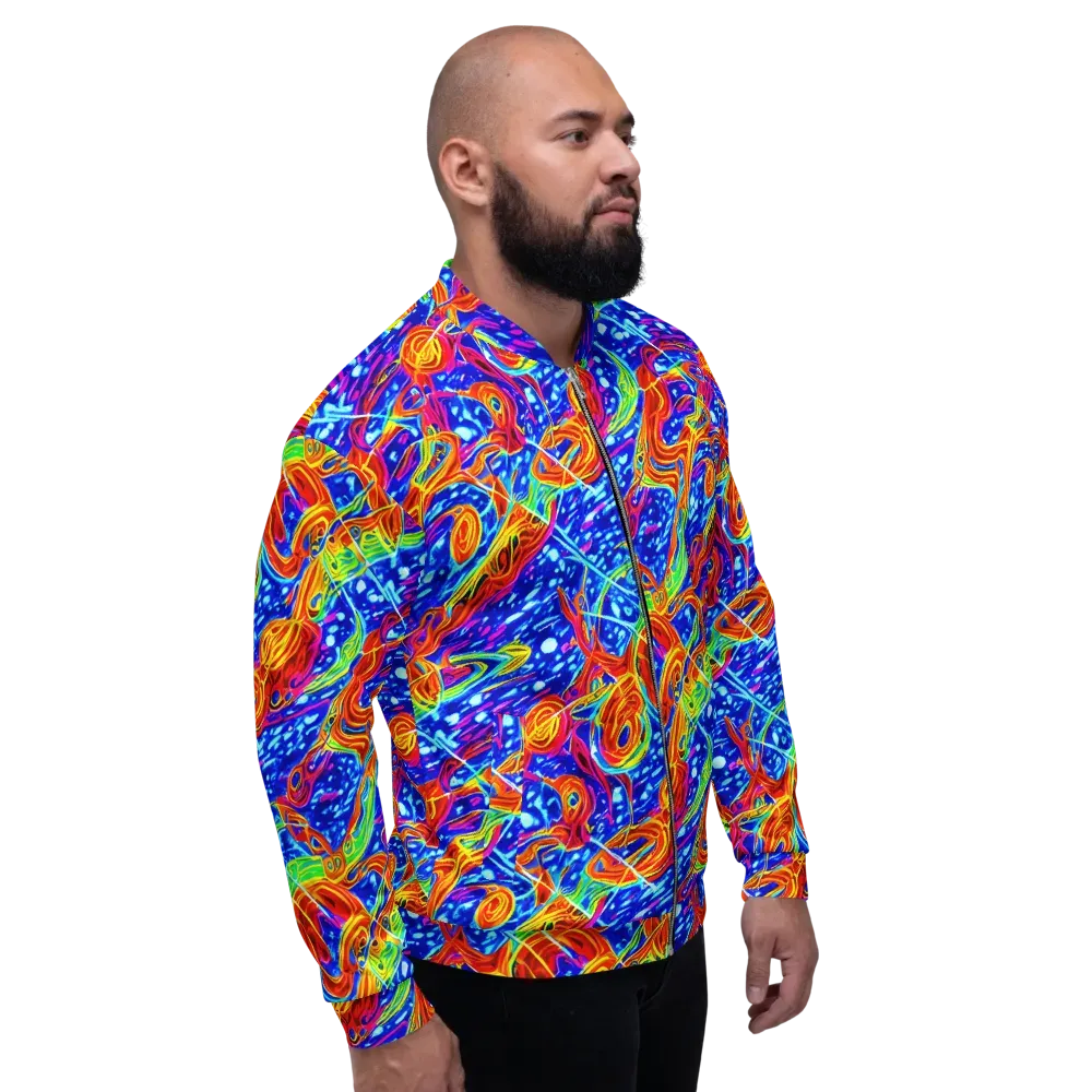 Molten Wave on Bomber Jacket — Right