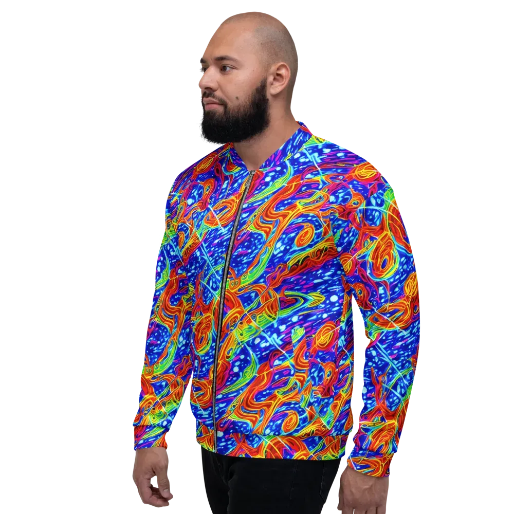 Molten Wave on Bomber Jacket — Left