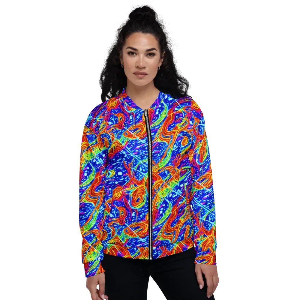 Molten Wave on Bomber Jacket — Front