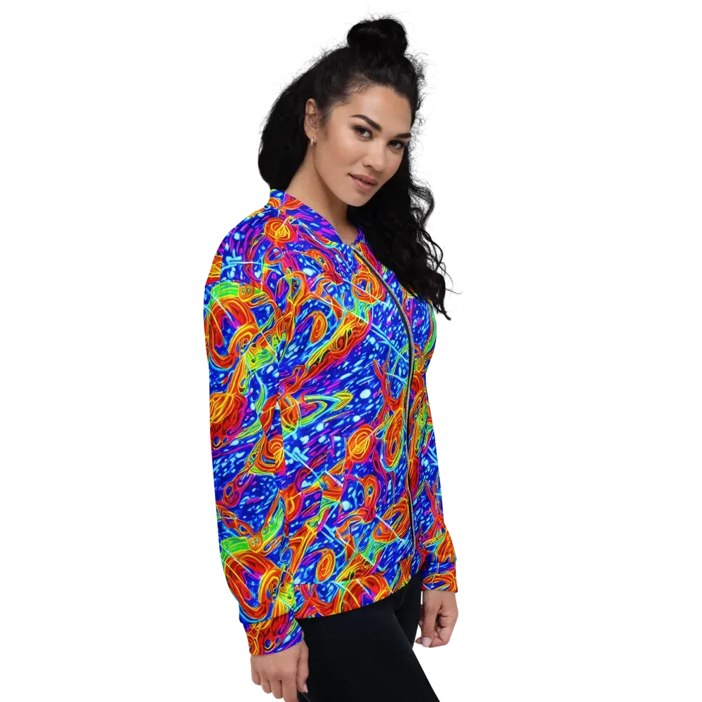 Molten Wave on Bomber Jacket — Right