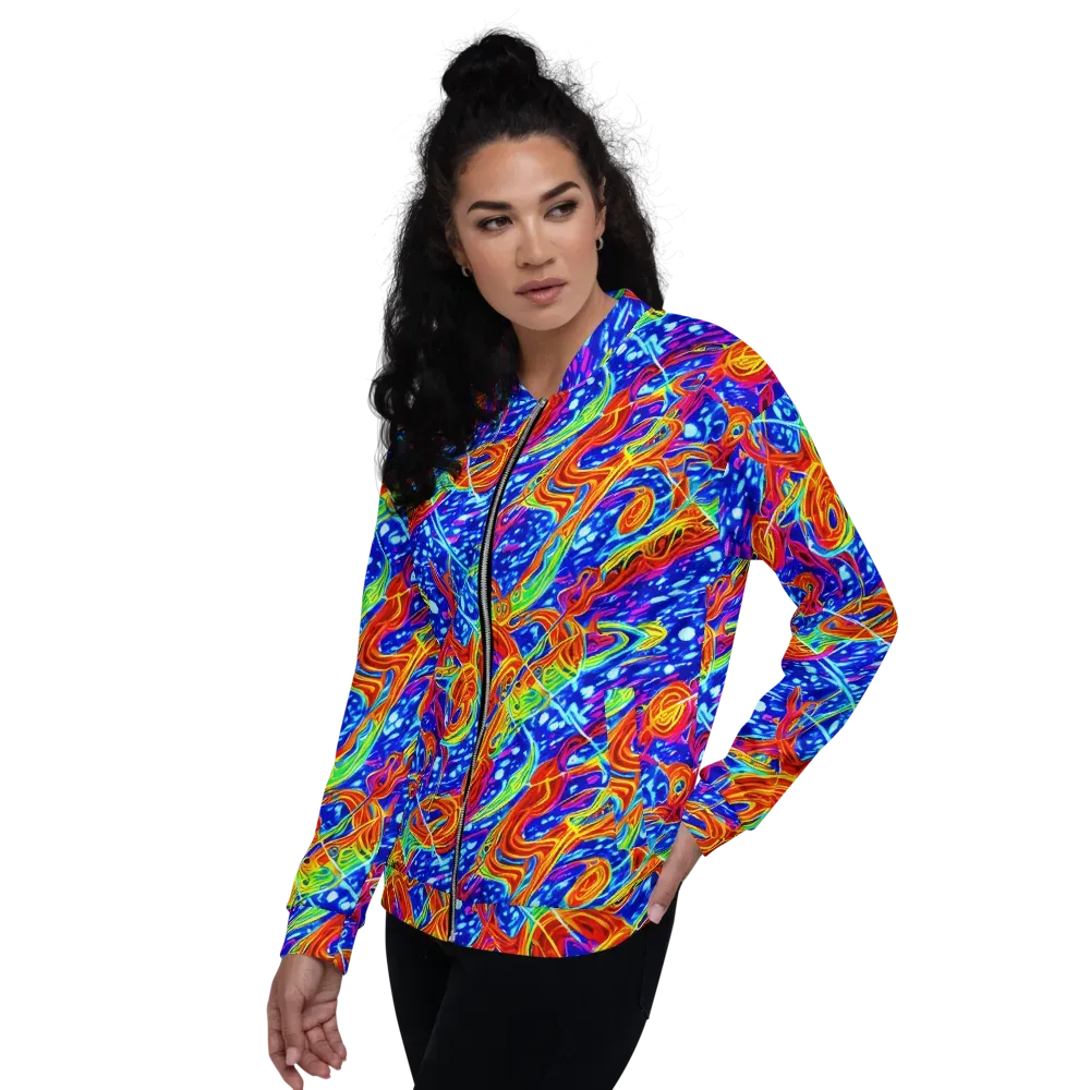 Molten Wave on Bomber Jacket — Left