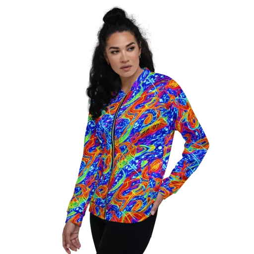 Molten Wave on a Bomber Jacket