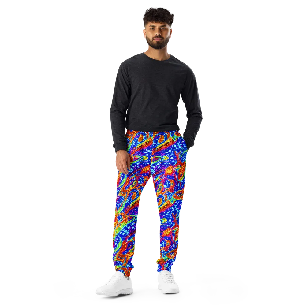 Molten Wave on Men's Joggers — Front