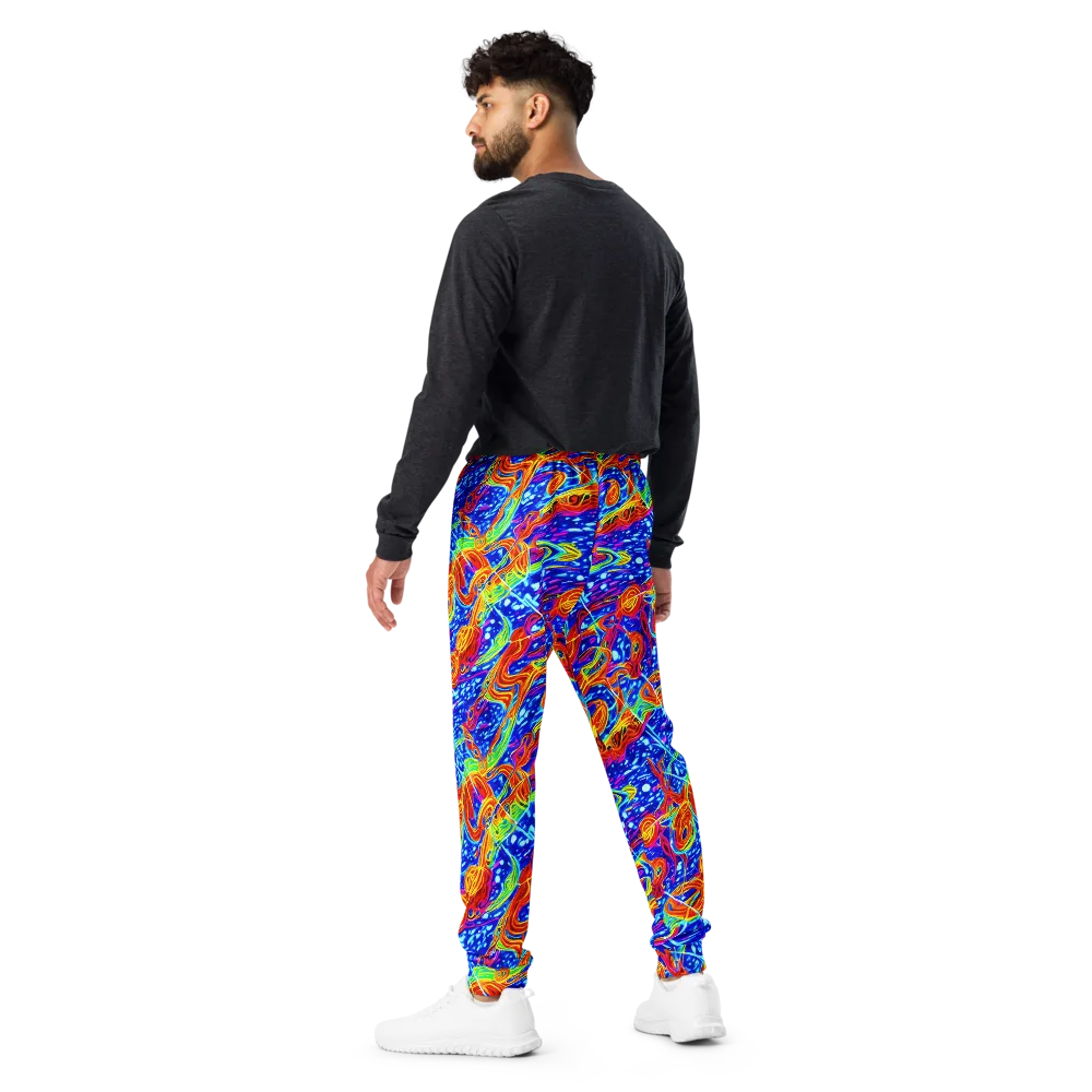 Molten Wave on Men's Joggers — Back