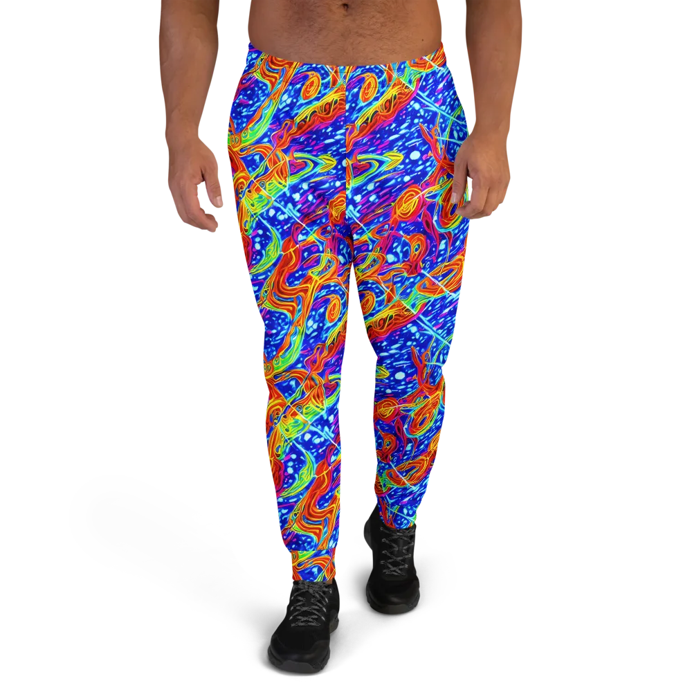 Molten Wave on Men's Joggers — Front