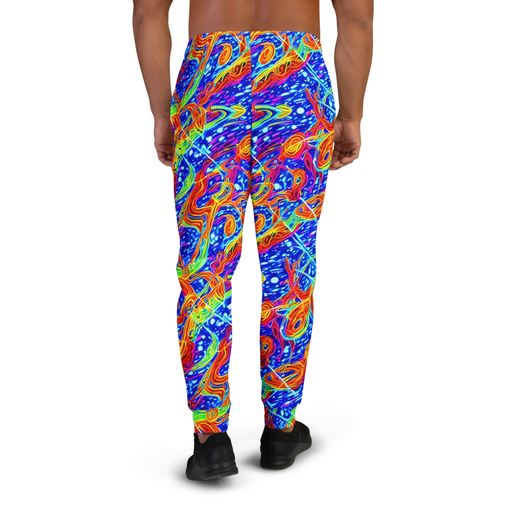 Molten Wave on Men's Joggers — Back
